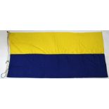 An original cotton flag to the Malaysian State of Perlis. 84cms by 183cms (33ins by 72ins)