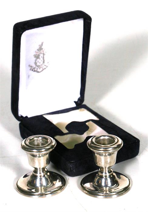 A silver wine taster, London 1965, a silver shell shaped pin dish, Chester 1899, and a pair of cased - Image 4 of 6