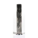 A silver stem vase of cylindrical form, 13cm (5ins) high.