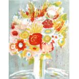 Gerard Bliekast (1912-1990) - Still Life of Flowers in a Vase - original signed lithograph with '