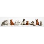 A group of Royal Doulton and Beswick ceramic cats and kittens (9).