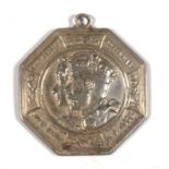 A hallmarked silver 1935 King George V Silver Jubilee medal commemorated by the London Carthorse