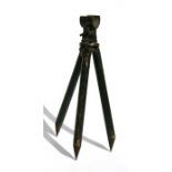 A WW2 short legged signalling instrument stand marked: STAND INSTRS. No.21 Mk V. 37428. PUDDEFOOT