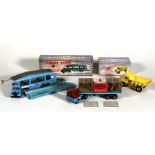 A Dinky Toys 982 Pullmore Car Transporter, boxed; a Dinky Super Toys 965 Euclid Rear Dump Truck,