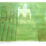 Louise Waugh, "The Open Gate", signed and dated 73 lower right corner, limited edition 5/7 print,
