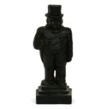 A Winston Churchill solid rubber door stop 37cms (14.5ins)