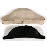 A bicorn hat made by Christys of London in its original cardboard transit box