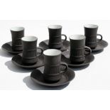 A Dansk Danish design 1970's pottery coffee set.