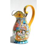 A Candace Reiter 'Catzilla' jug, 37cms (14.5ins) high.