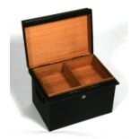 A Chubb & Sons for Alfred Dunhill Ltd. cigar humidor, 39cms (15.25ins) wide.