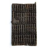 African / Tribal Art - a Dogon wooden granary door, 71cms (28ins) high.