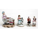 A group of continental porcelain figures (4).