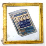 A Wills Capstan Navy Cut cigarette advertising mirror, 46 by 56cms (18 by 22ins).