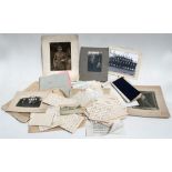 A large quantity of WWI, WWII and other ephemera to include personal correspondence relating to
