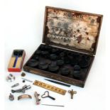 A quantity of watch & clock makers tools, presses etc.