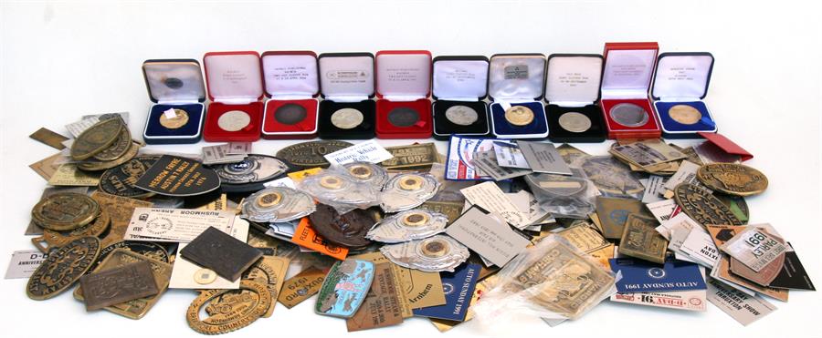 A large quantity of Military vehicle show badges and medallions, 197 to present day.