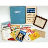 A quantity of mid 20th century advertising ephemera relating to 'Topsy Ice Creams', including the