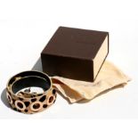 A Louis Vuitton ladies leather belt with original box and dust bag. Condition Report Split to