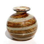 An Isle of Wight Studio glass vase, 19cms (7.5ins) high.