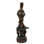 African / Tribal Art - a Songye carved wooden magical figure, 74cms (29ins) high.