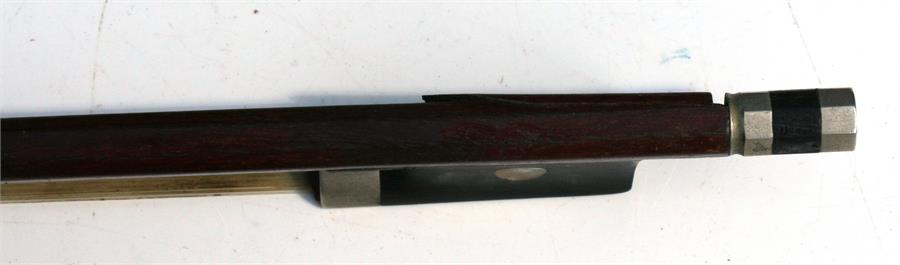 A one-piece back three quarter size violin & bow, 56cms (22ins) long, cased. - Image 6 of 8