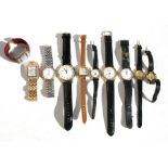 A quantity of gentleman's wristwatches.