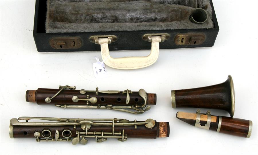 A J R Lafleur & Son rosewood clarinet, cased. - Bild 3 aus 3