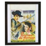 A 1942 original Belgian film poster - Man from Texas - from the collection of Baron de Groot, framed