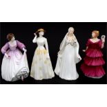 A group of Royal Doulton figures, to include Ashley HN3420; Susanna HN4221; Jennifer HN3447; and