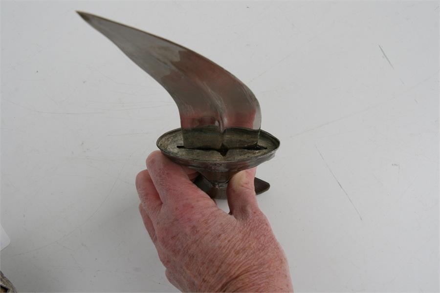 A silver mounted Jambiya dagger, blade length 18cms (7.8ins) long. - Image 10 of 10