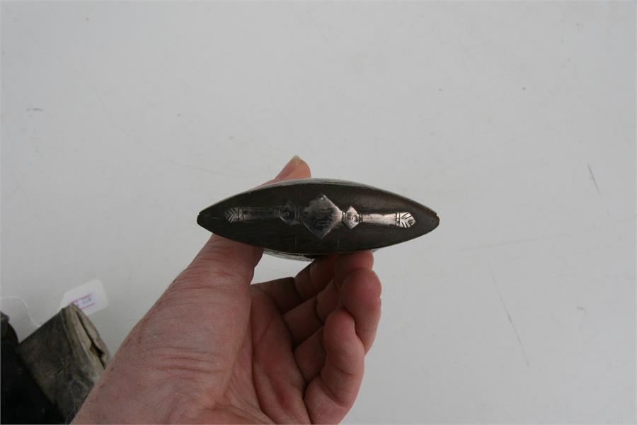 A silver mounted Jambiya dagger, blade length 18cms (7.8ins) long. - Image 3 of 10