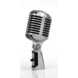 A Shure Dynamic 55SH series II microphone.