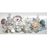 A quantity of Victorian and later ceramics to include cups, saucers, bowls & figures.