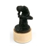 A Grand Tour style bronze figure 'Il Spinario', boy pulling a thorn from his foot, 14cms (5.5ins)