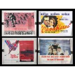 A group of four mid 20th century film posters to include The Guns of Navarone; The Battle of