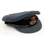 A Royal Air Force officers cap by Moss Bros. Covent Garden