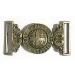 A Durham County Constabulary Victorian Police belt buckle. No makers name. 10cms (4ins) wide