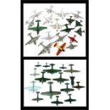 From a private collection, 19 Dinky aircraft including Empire Flying Boat, Seaplane, Viking,