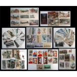 A quantity of postcards to include Naval, Military, Shipping and Boer War.