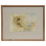 Michael Heseltine (b1961) - A Winged Lion, Venice - signed lower right, watercolour, framed &