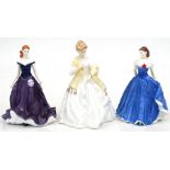 Three Royal Worcester figures to include 'First Dance', 'Isabelle' and 'Isla, Scotland' (3).