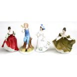 Four Royal Doulton figures to include 'Adele' HN2480; 'Fair Lady' HN2832; 'Lynne' HN2329 and 'Little