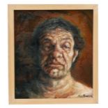 Ian Anderson (Northern school) - Portrait of a Man - signed lower right, oil on board, framed, 30 by