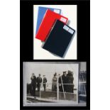 Three albums of WWI original press photographs, to include Royal Flying Corps, Royal and Political