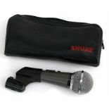 A Shure Unisphere B microphone, cased.