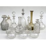 A large quantity of 19th century and later decanters (quantity). Condition Report Decanters all good