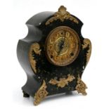 A Victorian mantle clock.