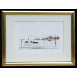 Martin Turner - Venetian Scene - signed & dated 2000 lower right, watercolour, framed & glazed, 30