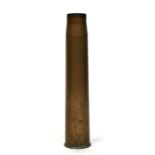 A huge 1942 dated shell case stick stand. 67cms (26.25ins) high by 135cms (5.25ins) diameter at