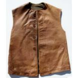A post WW2 British Army leather jerkin made by Dephyrane Garments Ltd of London